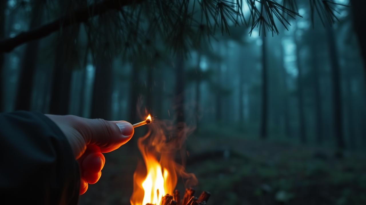 One-Match Fire in Wet Weather
