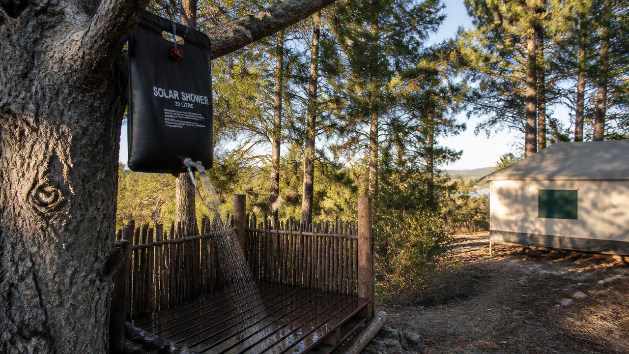 Get a Genuinely Hot Shower From a 20L Solar Shower Bag